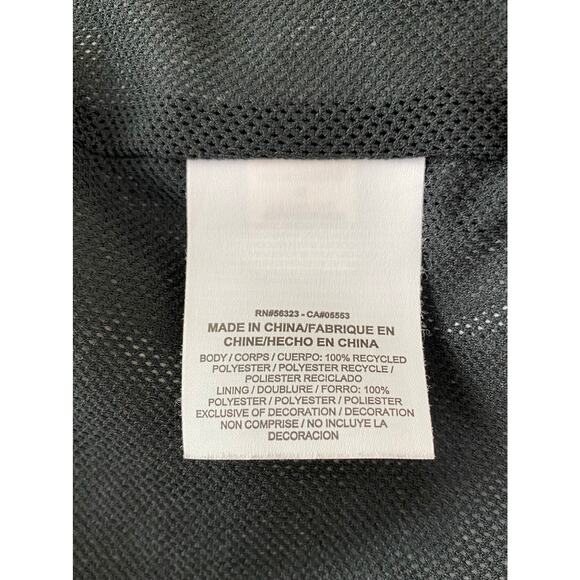 Nike Women's M Black White Gray Geometric Full Zip Hooded Windbreaker Jacket - Picture 8 of 10